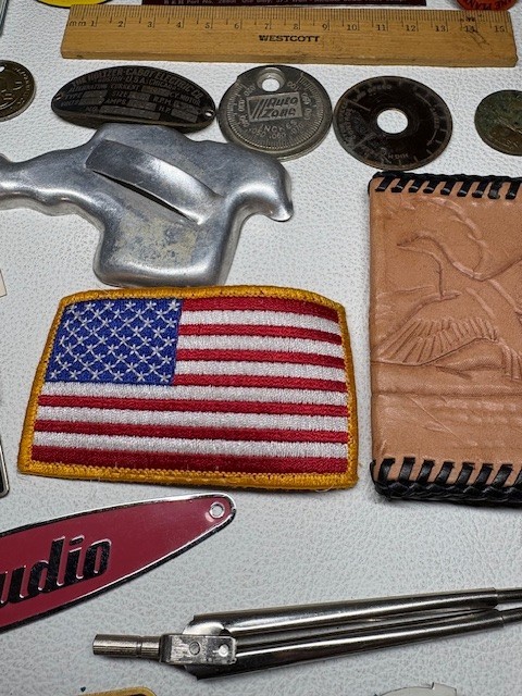 Junk Drawer Lot #2 Estate Sale Finds Bottle Wallets Tokens Vintage