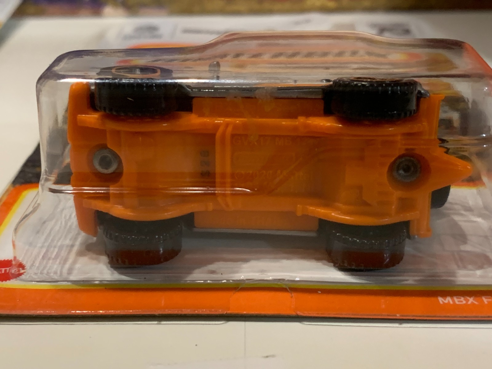 MATCHBOX MBX FIELD CAR SILVER /ORANGE MB 70 YEARS ON CARD NICE