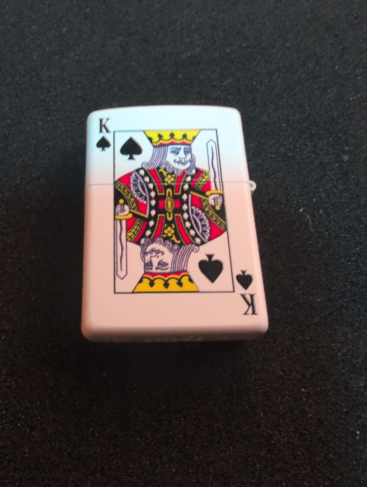 Zippo Lighter Ace/King of Spades Cards Rare Unstruck NIB Mint Japan