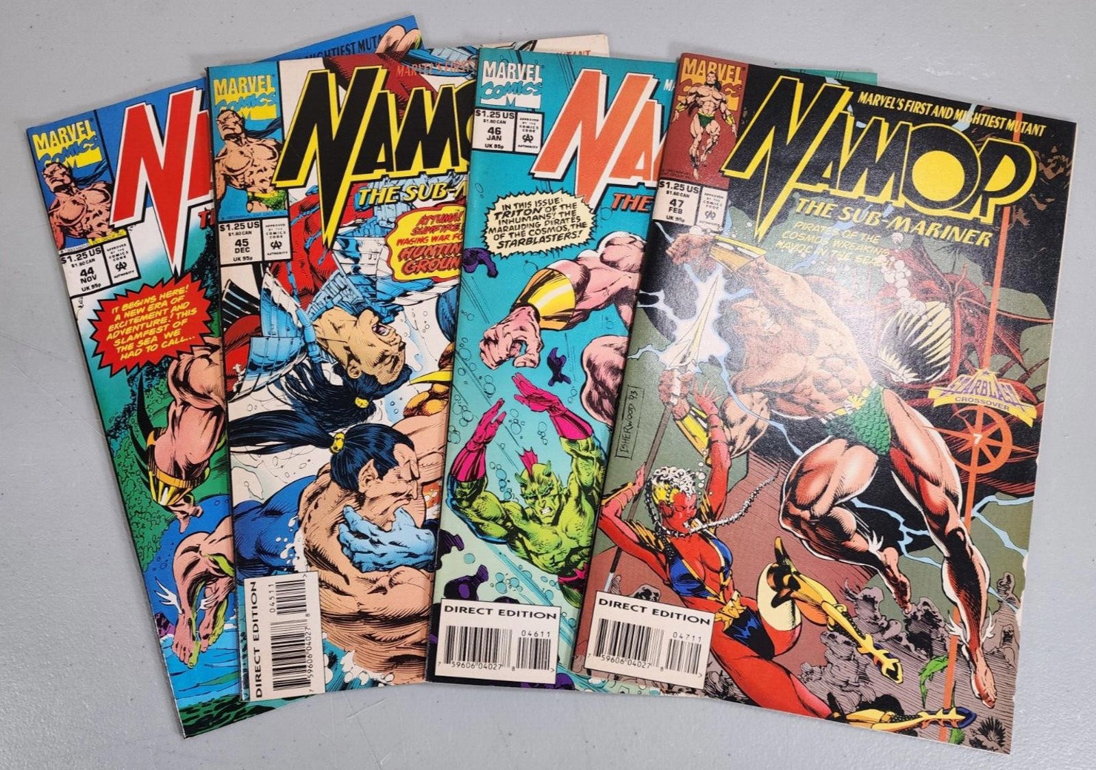 Namor the Sub-Mariner #44 45 46 47 VF to VF/NM Marvel 1993 lot 4