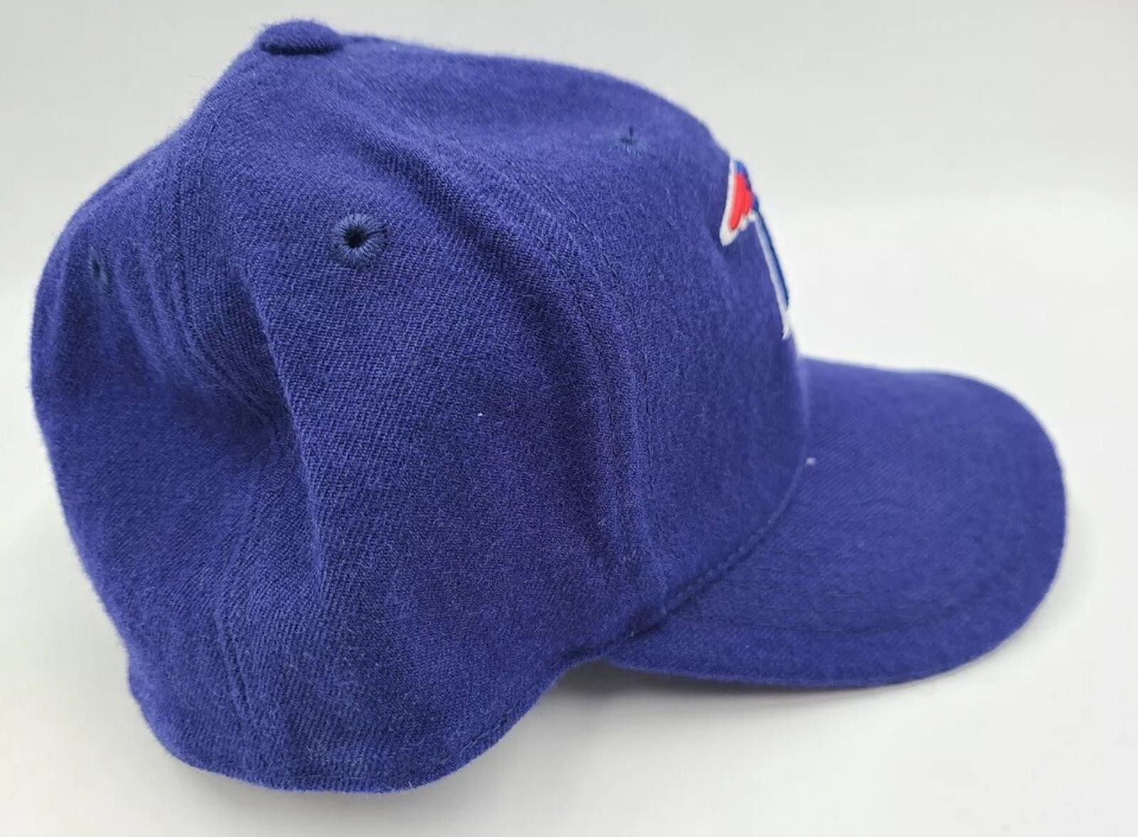 Vintage New England Patriots Nike Team Fitted 6 7/8 Hat Cap NFL Football Blue