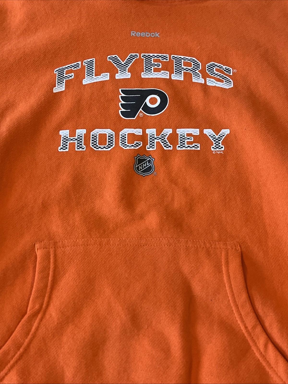 Philadelphia Flyers Reebok Center Ice Collection Orange Hoodie (Youth XL) NWT